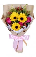 Gerbara and Roses Bouquet Gerbara and Roses Bouquet